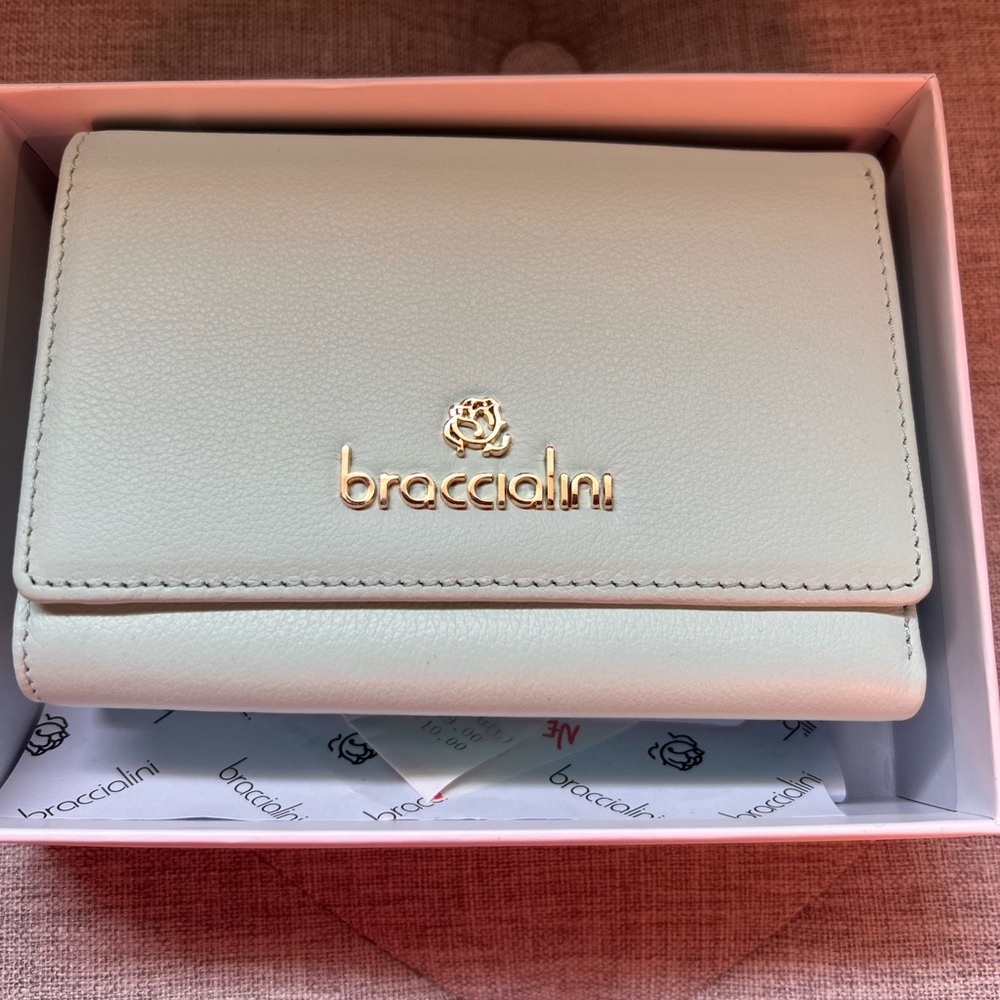 Braccialini Mint Green Wallet